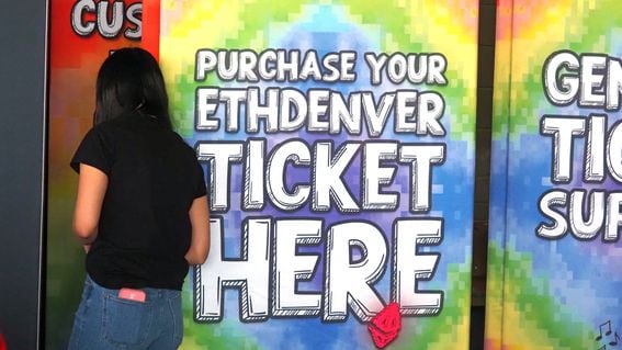 Check-in at ETHDenver 2023 (Danny Nelson/CoinDesk)