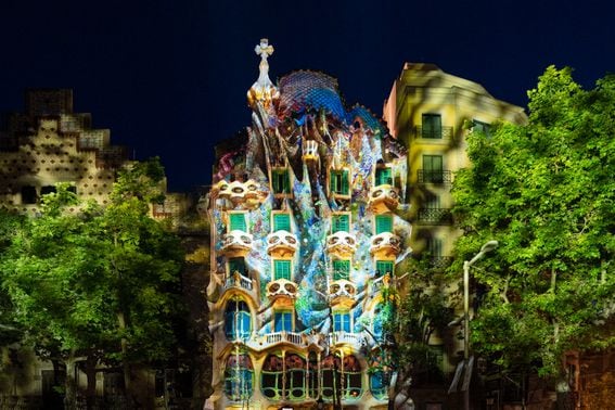 Antoni Gaudí’s Casa Batlló in Barcelona, Spain (6529 Fund)