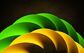 Green and orange spiral as abstract object on the dark background, representing Ethereum layer 2. (vlastas/iStock/Getty Images Plus)