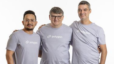 Polygon co-founders Sandeep Nailwal, Jordi Baylina and Antoni Martin (Polygon)