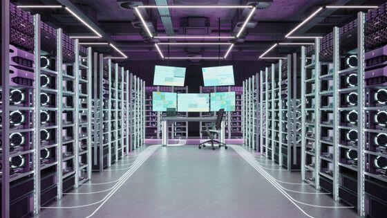 3d rendering of crypto mining computer center (alvarez/Getty Images)