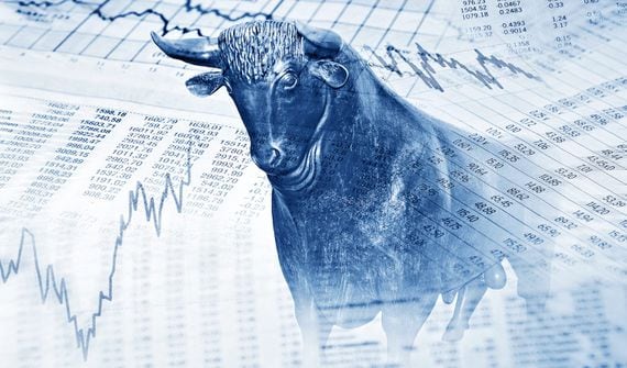 bull and charts (Shutterstock)
