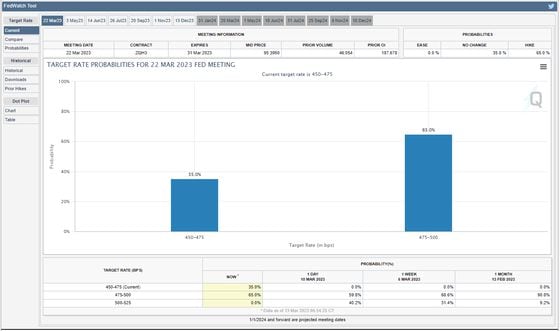 CME FedWatch tool (CME Group)