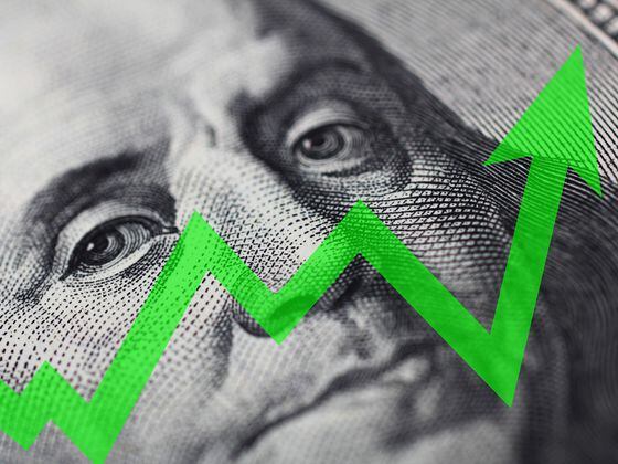 CDCROP: Dollar moving up. Money finance growth chart graph stock market (Getty Images)
