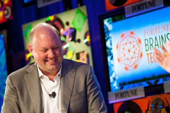 Marc Andreessen, founder of a16z, a venture capital firm that invests in cryptocurrencies (Kevin Maloney/Fortune Brainstorm Tech)