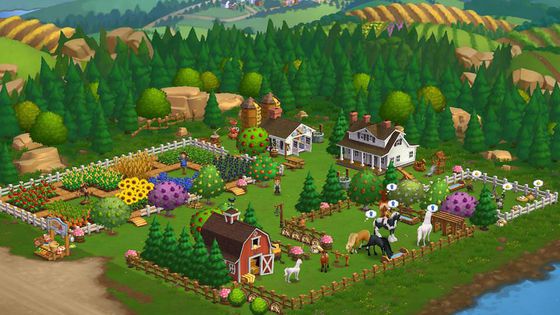  The Farmville 2 game, by Zynga.