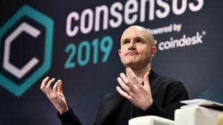 CDCROP: Coinbase Founder and CEO Brian Armstrong attends Consensus 2019 (Getty Images)