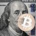 CDCROP: Bitcoin Benjamin Franklin blowing bubblegum (Getty Images)