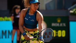 Naomi Osaka on Day 2 of the Mutua Madrid Open at La Caja Magica on April 29, 2022 in Madrid, Spain (Robert Prange/Getty Images)