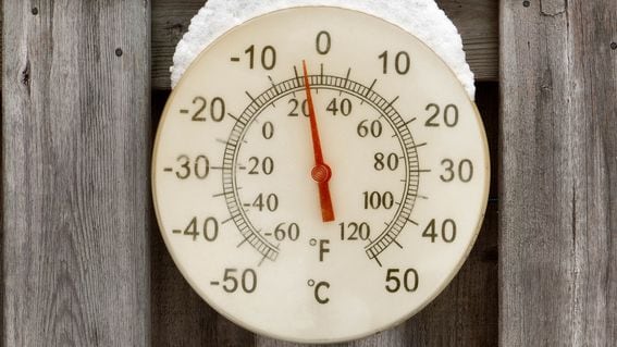 Fahrenheit-Celsius thermometer (Mustang Joe/Flickr)