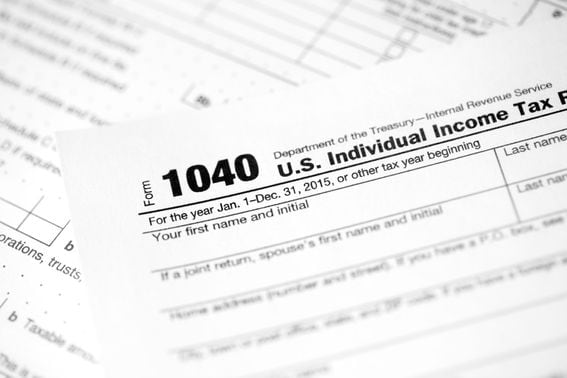 U.S. income tax form, IRS