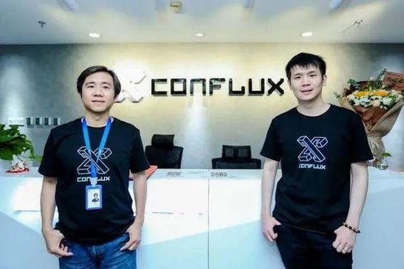 Conflux co-founders Ming Wu (left) and Fan Long (Conflux)