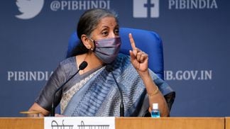 India Finance Minister Nirmala Sitharaman introduced the budget earlier this week. (T. Narayan/Bloomberg via Getty Images)