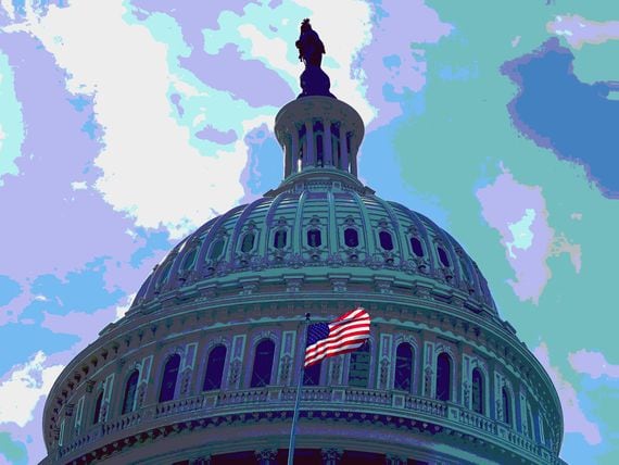 U.S. Capitol (Jesse Hamilton/CoinDesk, modified via Photomosh)