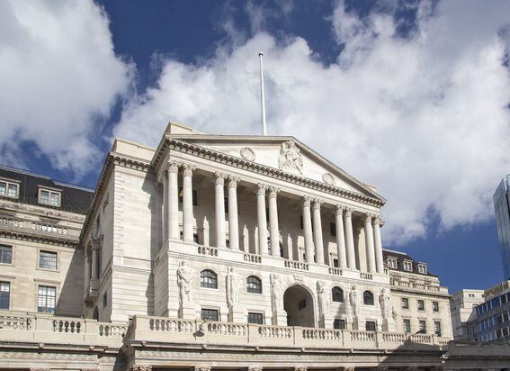 The Bank of England building in London (Shutterstock)