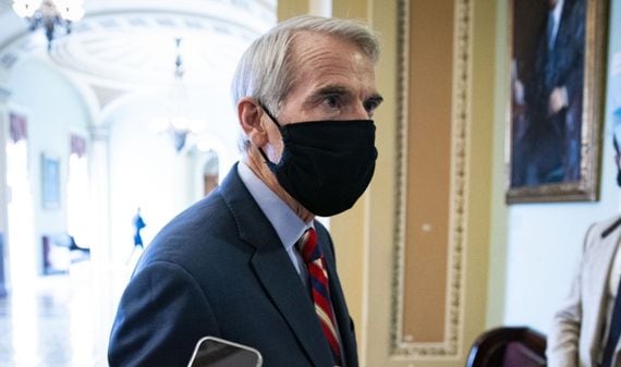 Senator Rob Portman (R-Ohio), author of a cryptocurrency tax reporting provision that has stoked intense backlash from privacy and free speech advocates. Portman has clarified before Congress that the measure is not intended to impact miners or other "non-brokers."