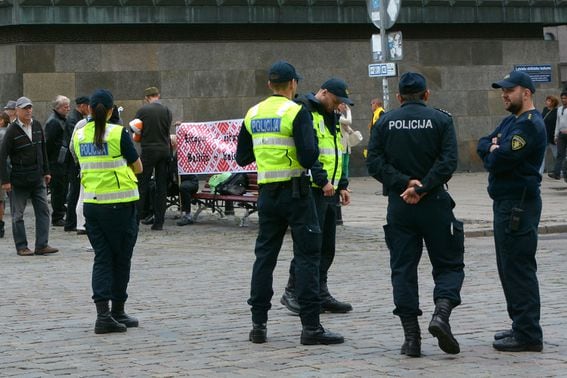Latvian police (meunierd/Shutterstock)