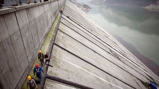 Ziping Pu dam in China's Sichuan province.