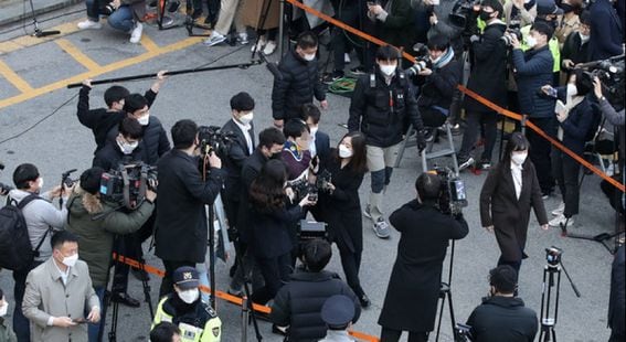 Cho Ju-bin revealed to reporters in Seoul. Credit: Joint coverage CoinDesk Korea/Hankyoreh