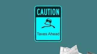 Caution Taxes Ahead (Yunha Lee/CoinDesk)