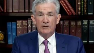 Fed Chair Jerome Powell giving the update from 2021's virtual Jackson Hole meeting. (C-Span)