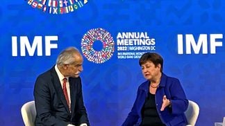 IMF Managing Director Kristalina Georgieva at the IMF's annual meeting in Washington, D.C. (Helene Braun/CoinDesk)