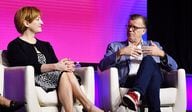 Caitlin Long, Founder and CEO, Custodia Bank and Michael Casey, Chief Content Officer, CoinDesk (Shutterstock/CoinDesk)
