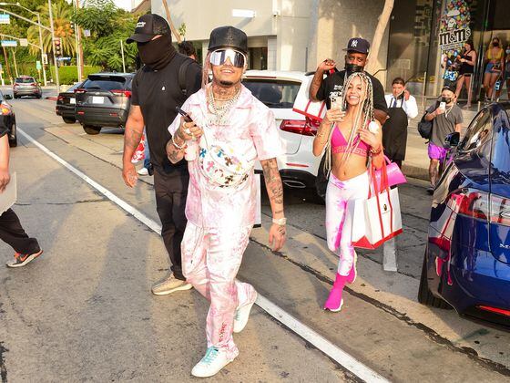 Lil Pump is seen on June 15, 2021 in Los Angeles. (JOCE/Bauer-Griffin/GC Images)