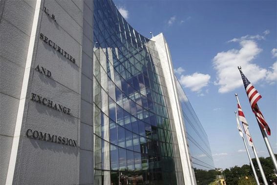 The headquarters of the U.S. Securities and Exchange Commission are seen in Washington