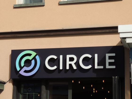 Circle set up its own "house" on the Promenade. (Nikhilesh De/CoinDesk)