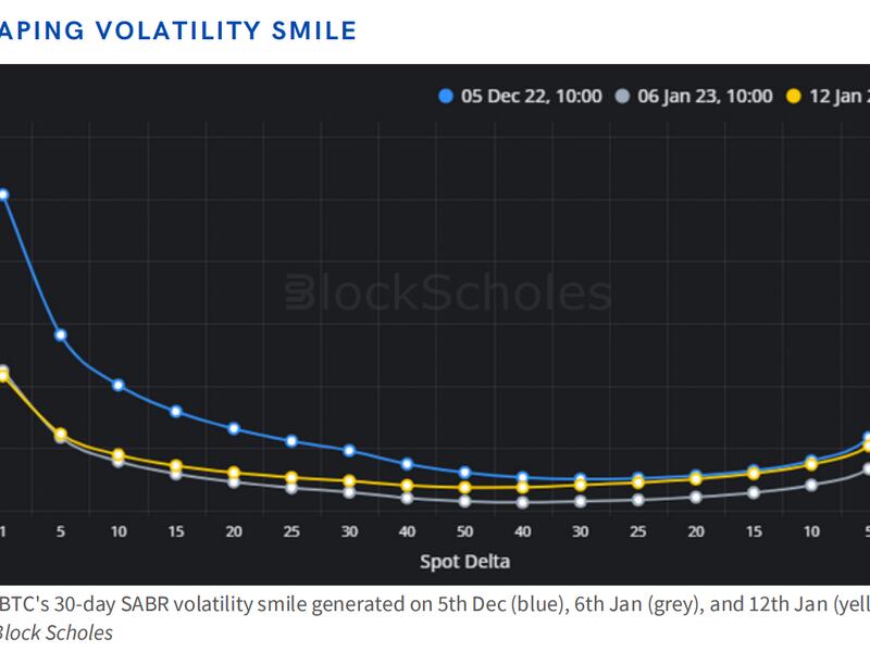 The smile's put bias has vanished, implying ebbing of fears in the market. (Block Scholes)
