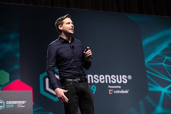 Kaleido CEO Steve Cerveny speaks at Consensus 2019. (Credit: CoinDesk archives)