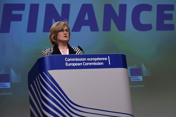 European Commission official Mairead McGuinness (Alexandros Michailidis/SOOC/Bloomberg via Getty Images)