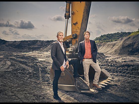 Stronghold Digital Mining CEO Greg Beard (right) and co-Chairman Bill Spence (left).  (Aaron Kotowski/Stronghold Digital Mining)
