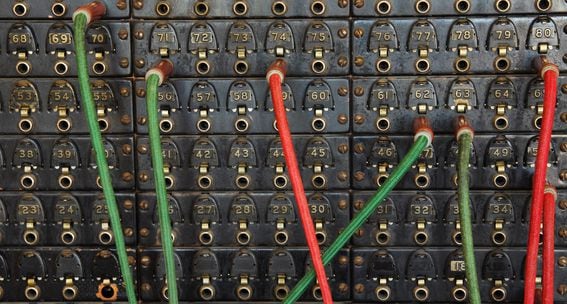 Vintage switchboard