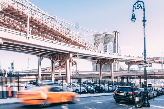 New York City street view of multiple bridges and overpasses (Red Morley Hewitt/Unsplash)