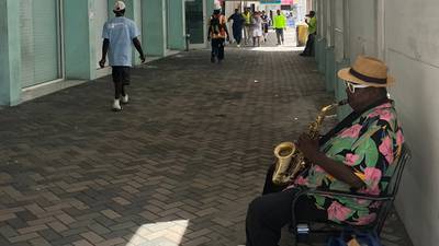 A musician in downtown Nassau, The Bahamas on a day no cruise ship had docked
Courtesy: Amitoj Singh/CoinDesk
Date: October 2023
