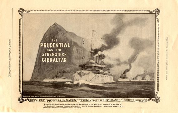 An advertisement for Prudential in 1909 (Wiki commons). 