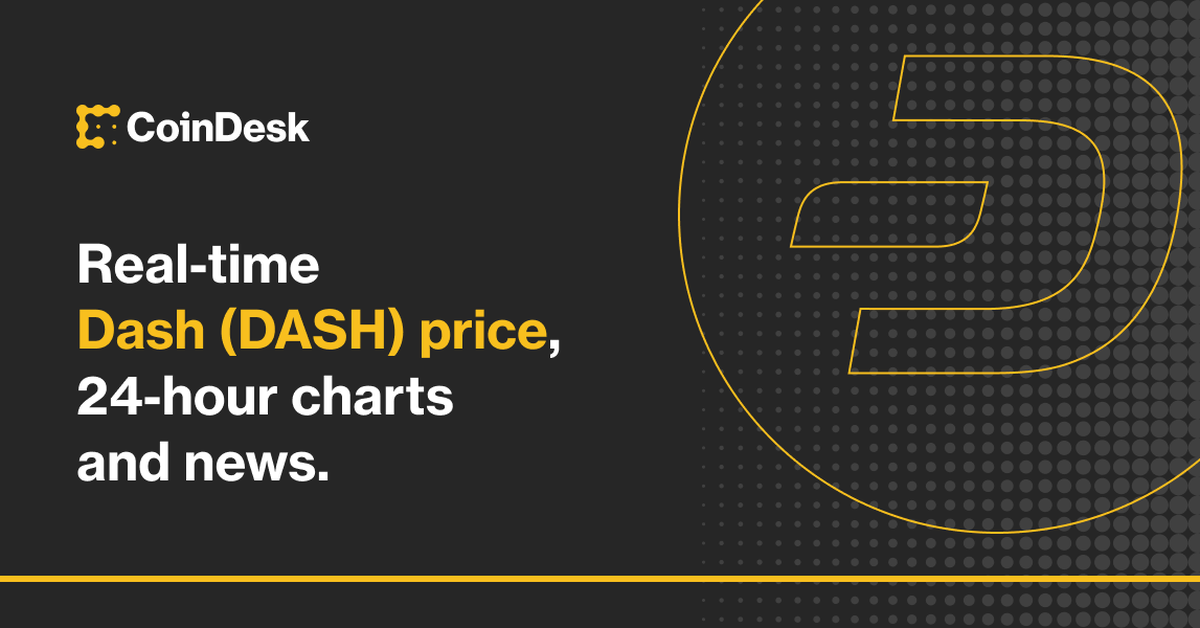 Dash Price  DASH Price Index and Live Chart - CoinDesk