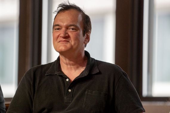 Quentin Tarantino speaks during a panel discussion at NFT.NYC on Nov. 2, 2021. (Amir Hamja/Bloomberg via Getty Images)