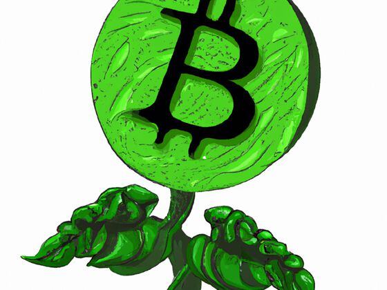 DO NOT USE: CDCROP: Bitcoin Beanstalk Green Nature Cryptocurrency (DALL-E/CoinDesk)