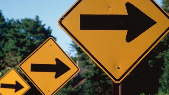 Road directional arrows (The Image Bank RF/Getty Images)