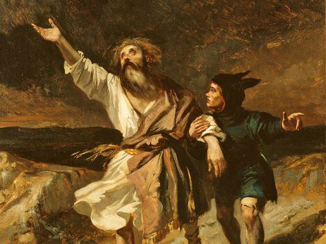 CDCROP: 1836. King Lear and his fool during the storm (Heritage Art/Heritage Images via Getty Images)