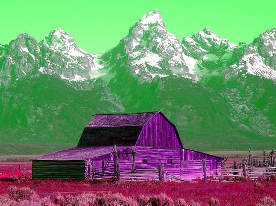 View of Grand Tetons near Jackson Hole, Wyoming. (Wikipedia, modified by CoinDesk)