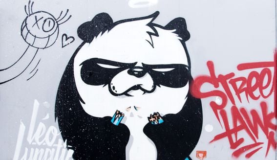 Panda grafitti