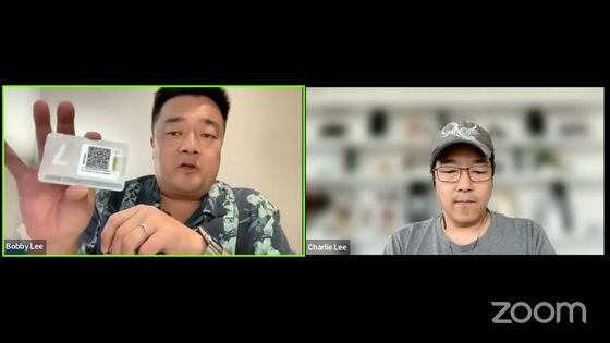 Bobby Lee (L) and Charlie Lee (R) on a Litecoin livestream (Ballet Crypto)