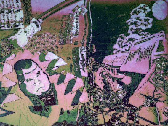 A researcher at security firm SlowMist said the attackers behind the Ronin bridge exploit converted part of their stolen funds from ether to bitcoin. (Utagawa Kunisada and Sadahide/Creative Commons, modified by CoinDesk)