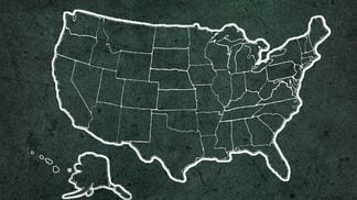 USA states map