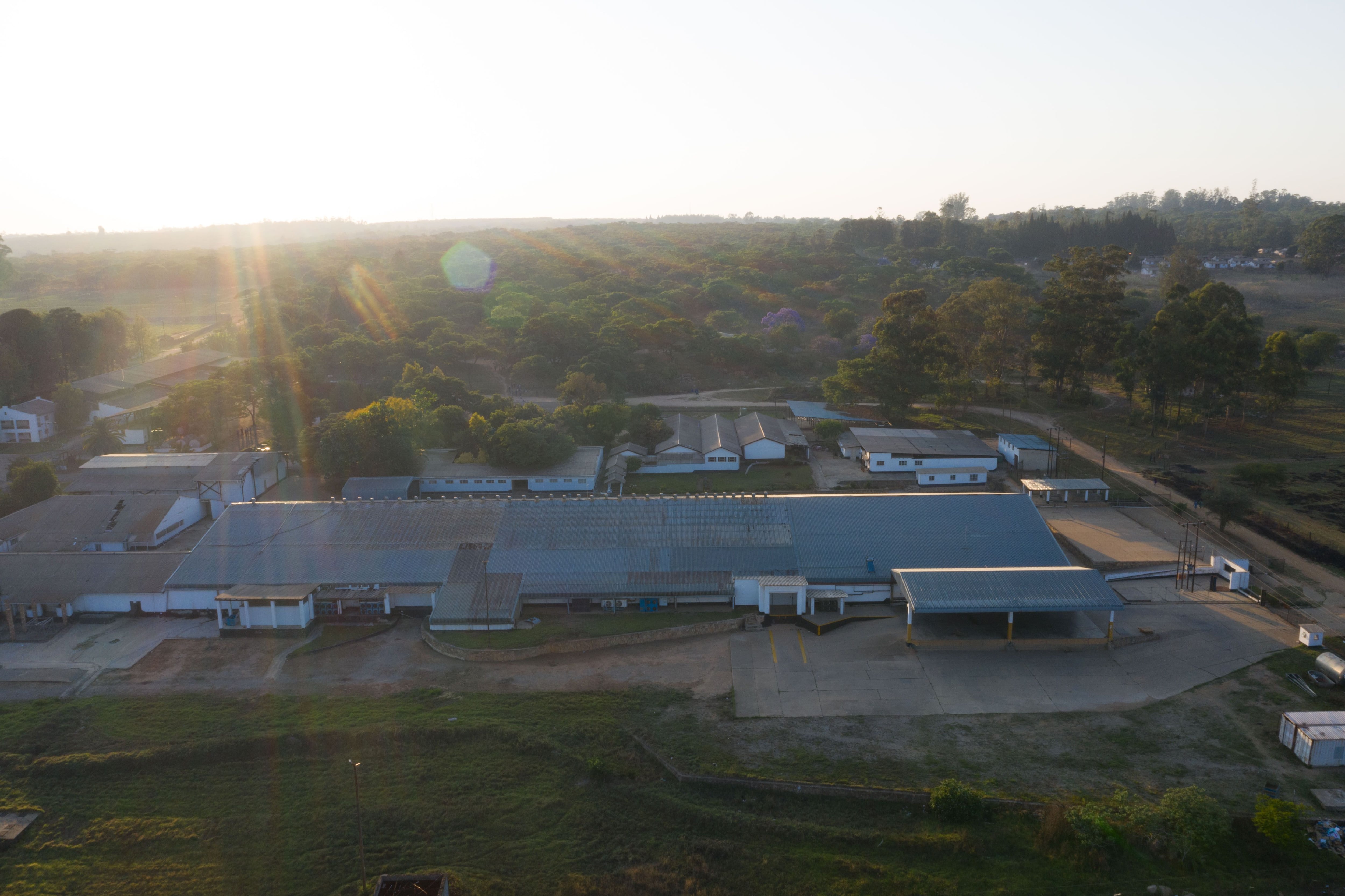 An aerial view of the Nhimbe Fresh farm. (Sun Exchange)