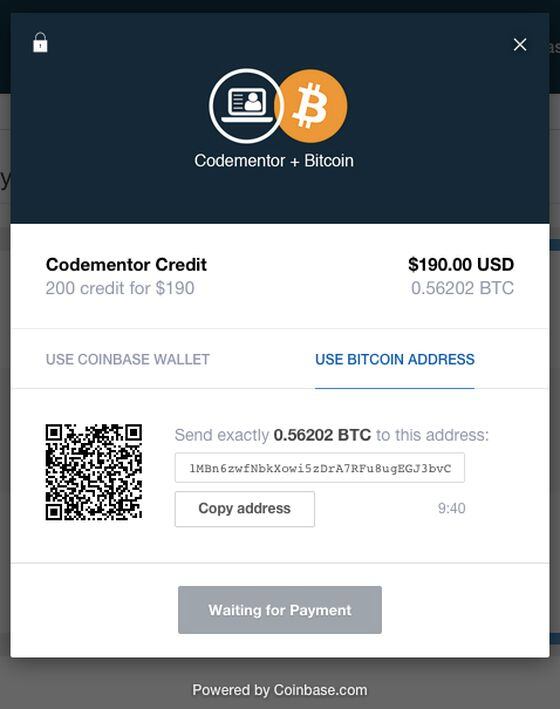 Codementor bitcoin integration 3